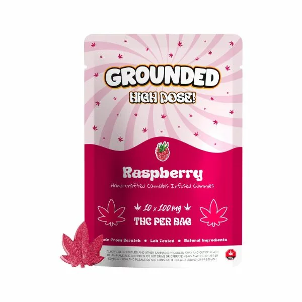 Grounded High Dose – Leafs Raspberry 1000mg