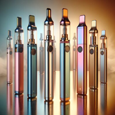 Vibrant electronic cigarettes in various colors, symbolizing Vapes Health.